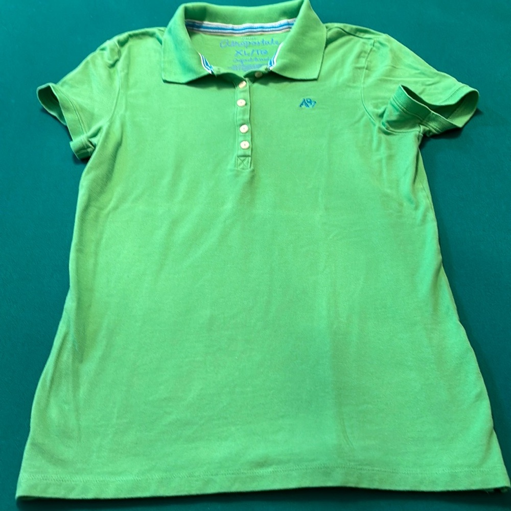Aeropostale green polo